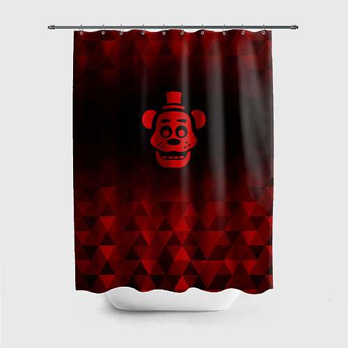 Шторка для ванной FNAF red poly / 3D-принт – фото 1