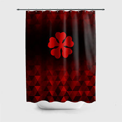 Шторка для ванной Black Clover red poly