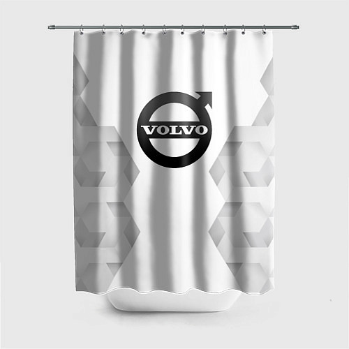 Шторка для ванной Volvo white poly / 3D-принт – фото 1