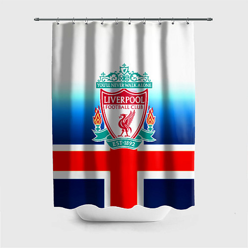 Шторка для ванной Liverpool Англия / 3D-принт – фото 1