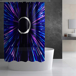 Шторка для душа Demon Slayer neon energy, цвет: 3D-принт — фото 2
