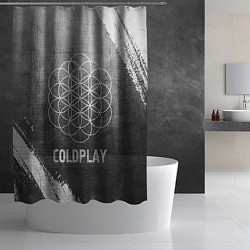 Шторка для душа Coldplay - grey gradient, цвет: 3D-принт — фото 2