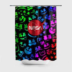 Шторка для ванной Marshmello x NASA gradient
