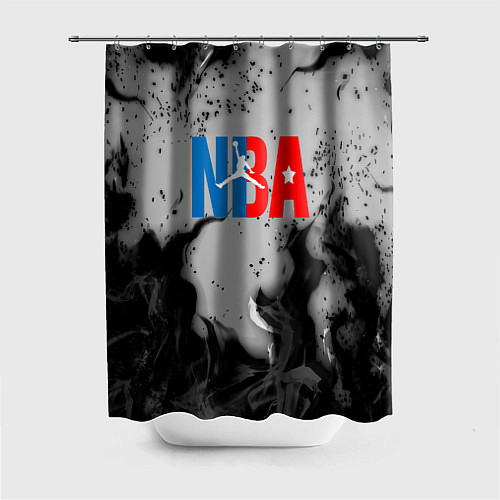 Шторка для ванной NASA неоновый огонь / 3D-принт – фото 1