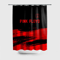Шторка для ванной Pink Floyd - red gradient посередине