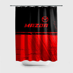 Шторка для душа Mazda - red gradient посередине, цвет: 3D-принт