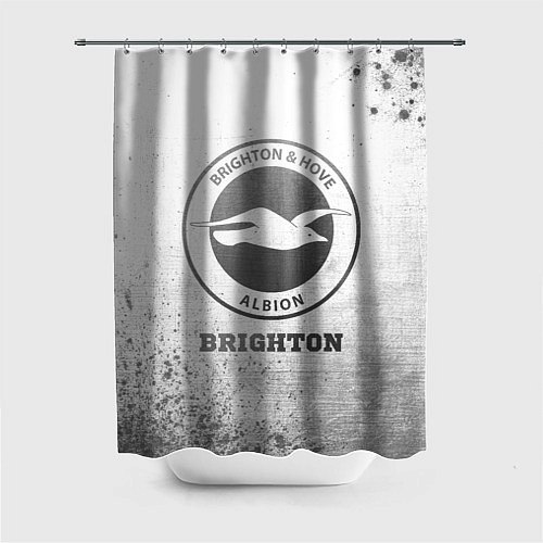 Шторка для ванной Brighton - white gradient / 3D-принт – фото 1