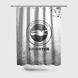 Шторка для душа Brighton - white gradient, цвет: 3D-принт