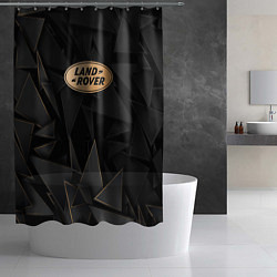 Шторка для душа Land Rover golden poly, цвет: 3D-принт — фото 2
