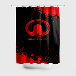 Шторка для ванной Great Wall - red gradient