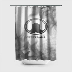 Шторка для душа Great Wall - white gradient, цвет: 3D-принт