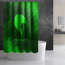 Шторка для душа Date A Live - green gradient, цвет: 3D-принт — фото 2