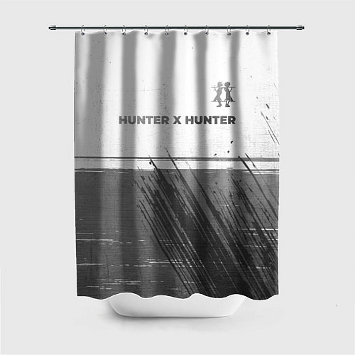 Шторка для ванной Hunter x Hunter - white gradient посередине / 3D-принт – фото 1