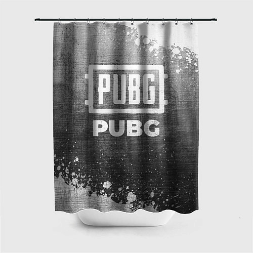 Шторка для ванной PUBG - grey gradient / 3D-принт – фото 1