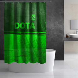 Шторка для душа Dota - green gradient посередине, цвет: 3D-принт — фото 2