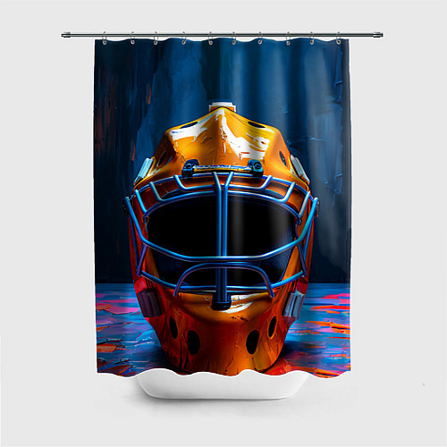 Шторка для ванной Маска голкипера / 3D-принт – фото 1