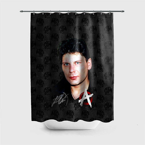 Шторка для ванной Юрий Хой из Сектор газа / 3D-принт – фото 1