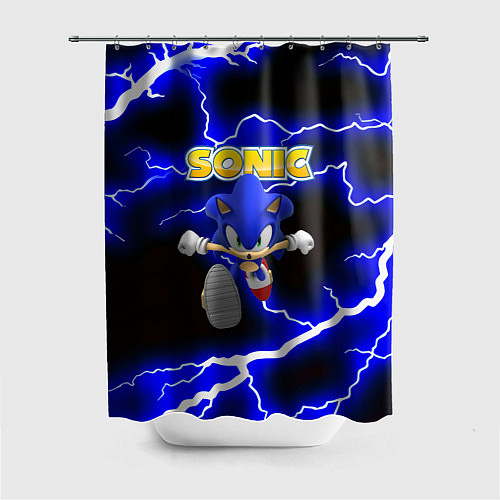 Шторка для ванной Sonic storm electro / 3D-принт – фото 1