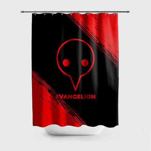 Шторка для ванной Evangelion - red gradient / 3D-принт – фото 1