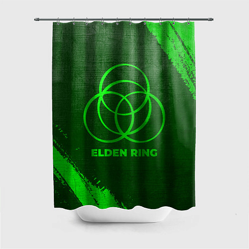 Шторка для ванной Elden Ring - green gradient / 3D-принт – фото 1