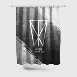 Шторка для душа Within Temptation - grey gradient, цвет: 3D-принт
