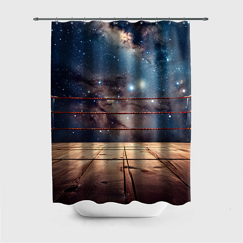 Шторка для ванной Космический ринг / 3D-принт – фото 1