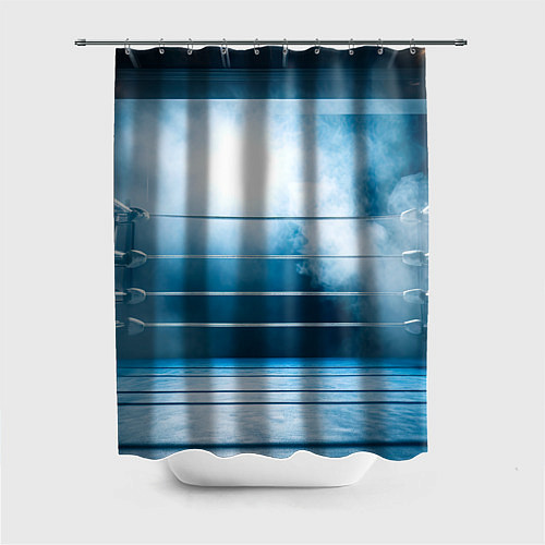 Шторка для ванной Ринг в тумане / 3D-принт – фото 1