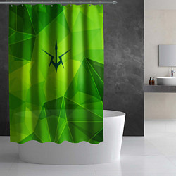 Шторка для душа Code Geass green poly, цвет: 3D-принт — фото 2