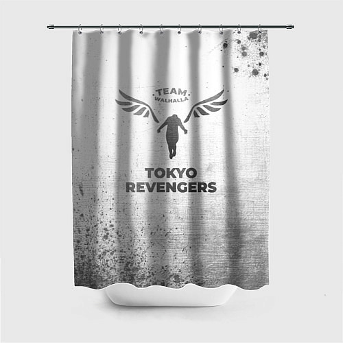 Шторка для ванной Tokyo Revengers - white gradient / 3D-принт – фото 1