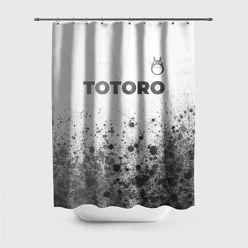 Шторка для ванной Totoro - white gradient посередине / 3D-принт – фото 1