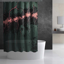 Шторка для душа Гранж потертая текстура, цвет: 3D-принт — фото 2