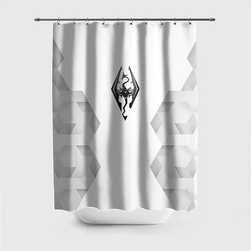 Шторка для ванной Skyrim white poly / 3D-принт – фото 1