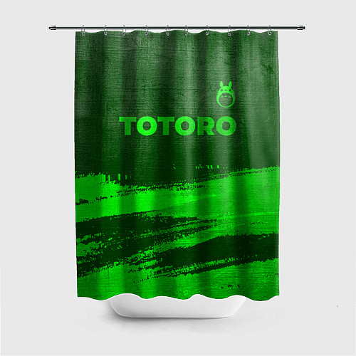 Шторка для ванной Totoro - green gradient посередине / 3D-принт – фото 1