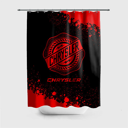 Шторка для ванной Chrysler - red gradient / 3D-принт – фото 1