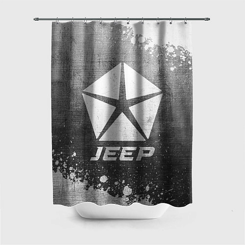 Шторка для ванной Jeep - grey gradient / 3D-принт – фото 1