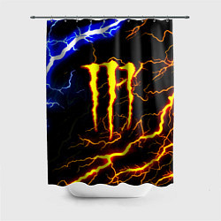 Шторка для ванной Monster energy шторм