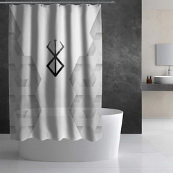 Шторка для душа Berserk white poly, цвет: 3D-принт — фото 2