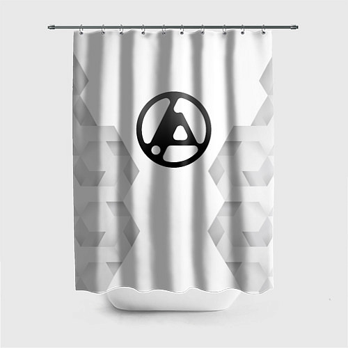 Шторка для ванной Linkin Park 2024 white poly / 3D-принт – фото 1