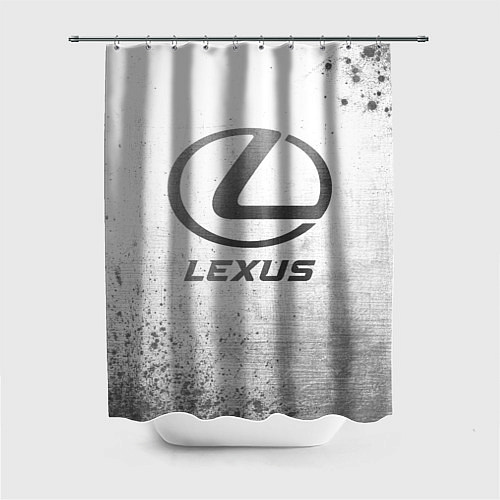 Шторка для ванной Lexus - white gradient / 3D-принт – фото 1