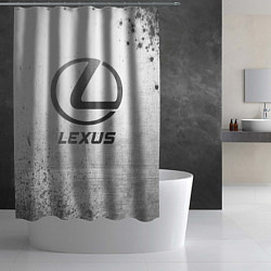 Шторка для душа Lexus - white gradient, цвет: 3D-принт — фото 2