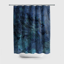Шторка для ванной Абстракция - dark blue sea stone