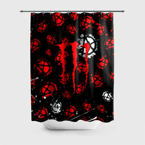 Шторка для ванной Monster energy anarhy / 3D-принт – фото 1