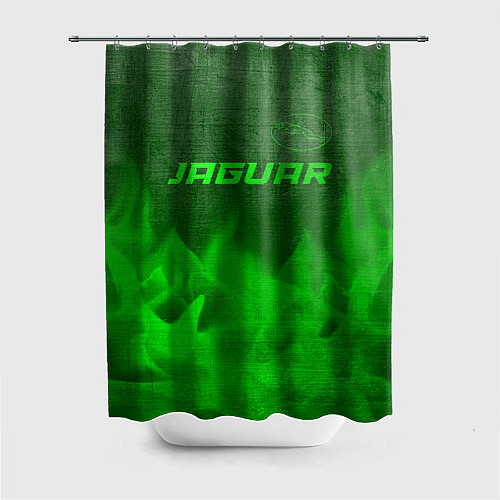 Шторка для ванной Jaguar - green gradient посередине / 3D-принт – фото 1
