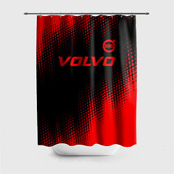Шторка для ванной Volvo - red gradient посередине
