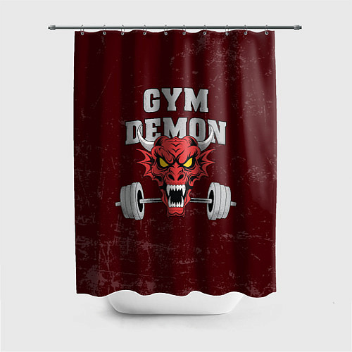 Шторка для ванной Gym demon / 3D-принт – фото 1