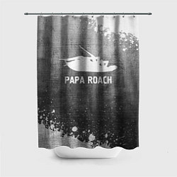 Шторка для душа Papa Roach - grey gradient, цвет: 3D-принт