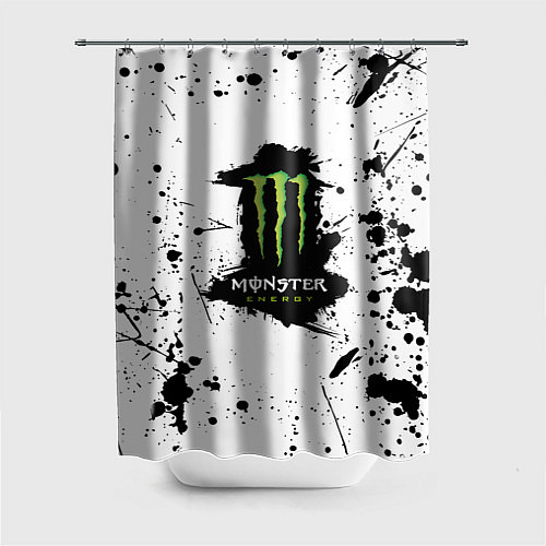 Шторка для ванной Monster energy брызги красок / 3D-принт – фото 1