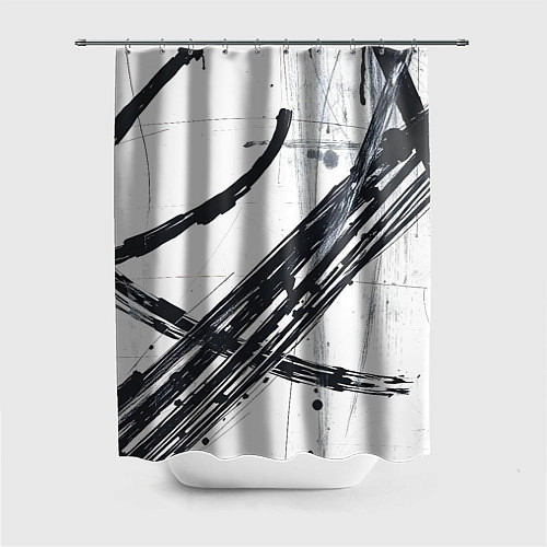 Шторка для ванной Графичная абстракция / 3D-принт – фото 1