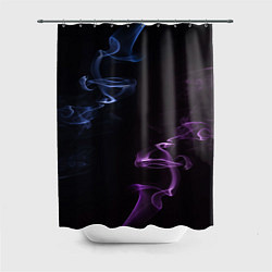 Шторка для ванной Color black blue pink