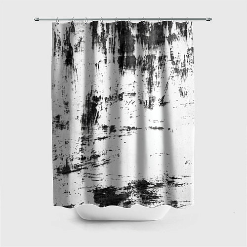 Шторка для ванной Color black and white / 3D-принт – фото 1